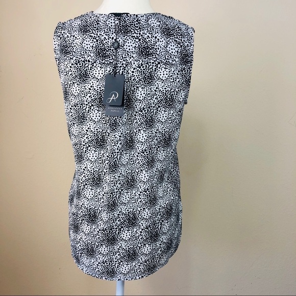 Adrianna Papell Sleeveless Wrap Blouse Top NWT - Picture 4 of 8